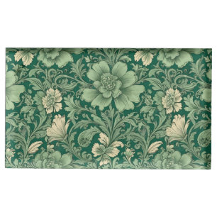 Sage Green Vintage Floral Pattern  Place Card Holder
