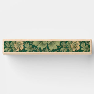 Sage Green Vintage Floral Pattern Topple Tower