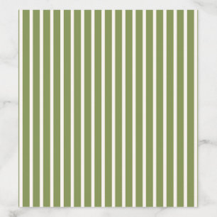 Sage green vintage stripes wedding envelope liner