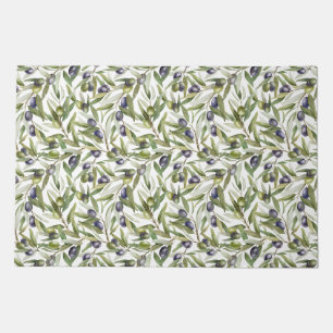 Sage Green Watercolor French Country Olive Doormat