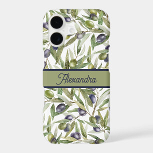 Sage Green Watercolor French Country Olive iPhone 17 Case