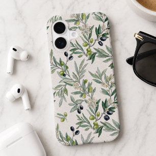 Sage Green Watercolor French Country Olive iPhone 17 Case