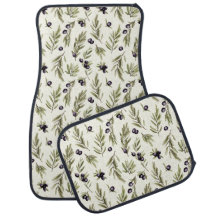 Sage Green Watercolor French Country Olive Pattern