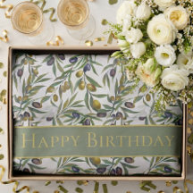 Sage Green Watercolor French Country Olive Pattern