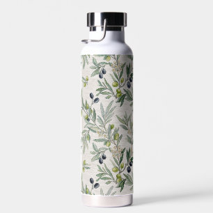 Sage Green Watercolor French Country Olive Water Bottle