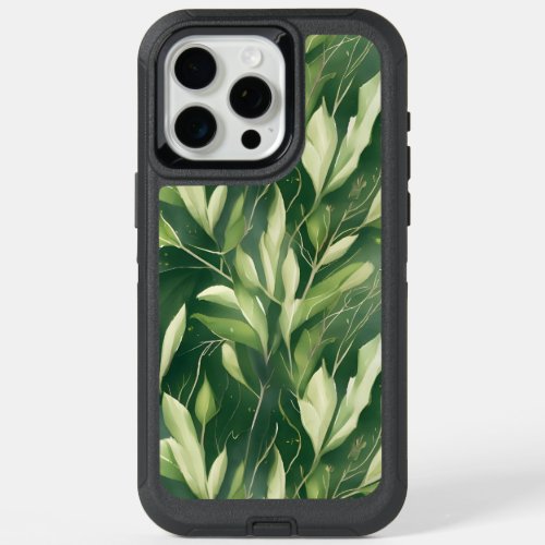 Sage Green Watercolor  iPhone 15 Pro Max Case