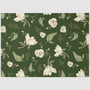Sage Green Watercolor peony floral decoupage Tissue Paper