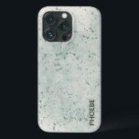 Sage Green Watercolor Phone Case<br><div class="desc">Simple and elegant phone case. Personalize the phone case by adding a custom your name.</div>