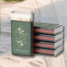 Sage Green Watercolor Wildflower Wedding Favor