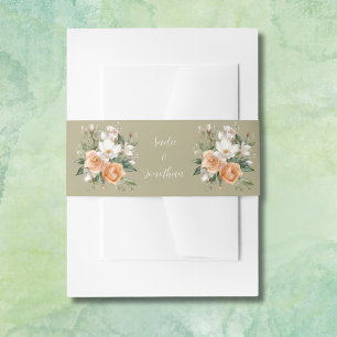 Sage Green Wedding Belly Band