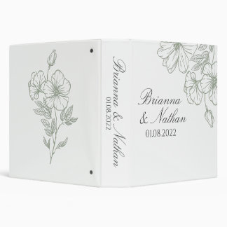 Sage Green Wedding Binder