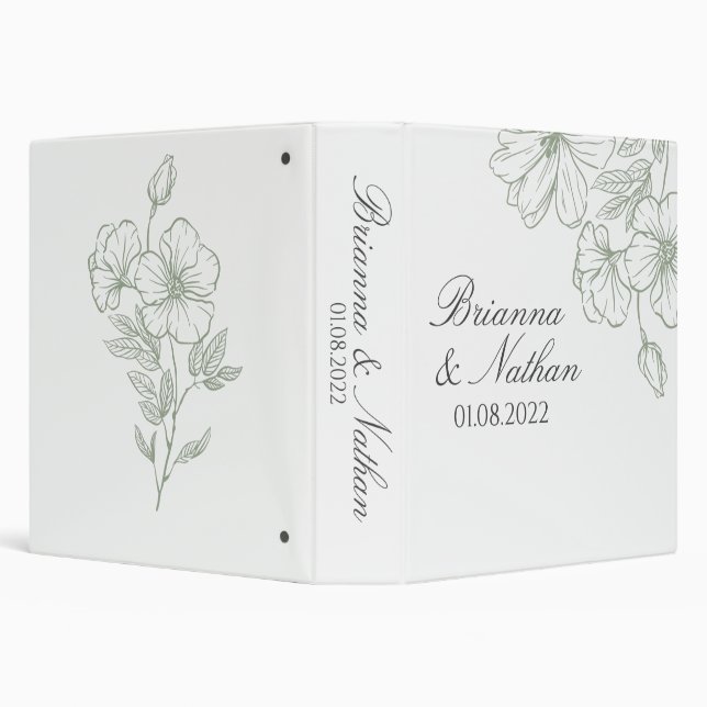 Sage Green Wedding Binder (Background)