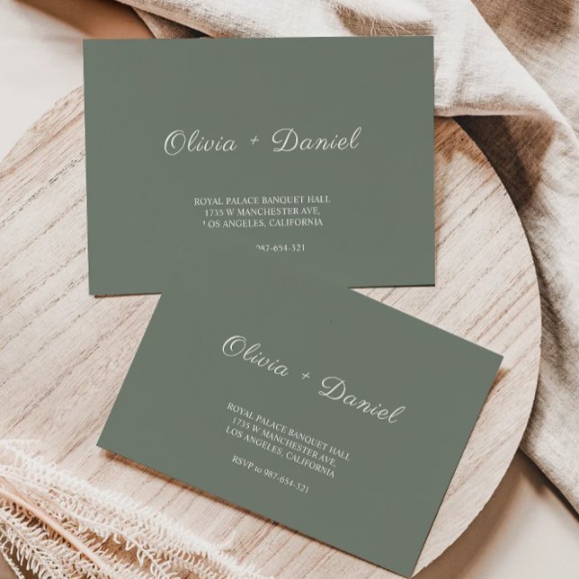 Sage Green Wedding Envelope Address Template (Sage Green Wedding Envelope Address Template)