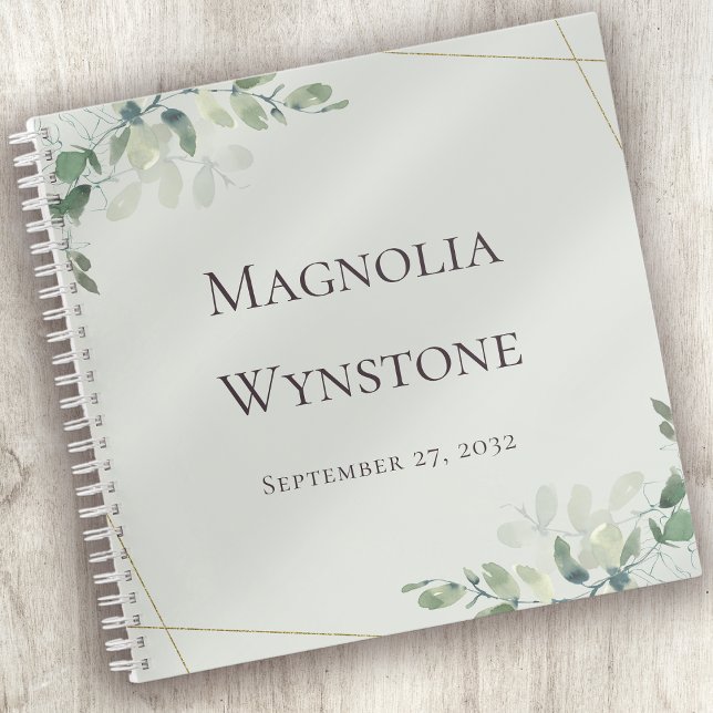 Sage Green Wedding Eucalyptus Greenery Guest Book (Creator Uploaded)