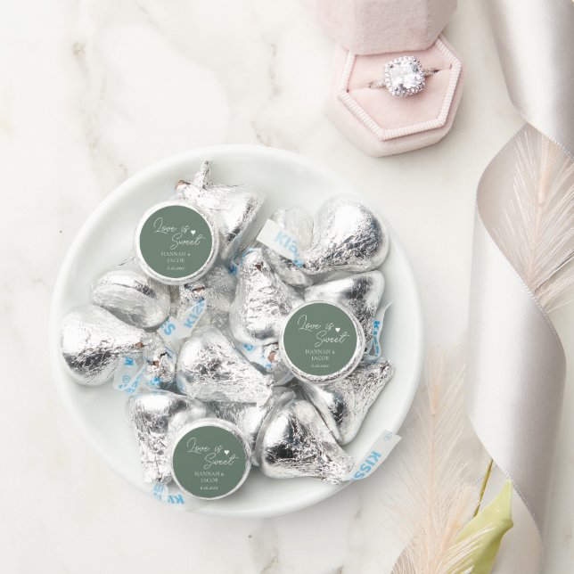 Sage Green Wedding Favor Love is Sweet (Wedding)