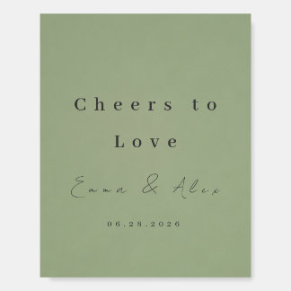Sage Green Wedding Foam Board