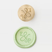 Sage Green wedding initials