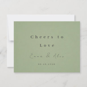 Sage Green Wedding Invitation