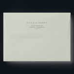 Sage Green Wedding Invitation Envelope<br><div class="desc">This sage green wedding invitation envelope is great for a simple and elegant wedding. The dark sage vintage typography gives it a classy formal touch. Keep it as is,  or choose to personalize it with artwork or graphics of your choice.</div>