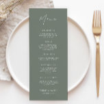 Sage Green Wedding Menu Cards Template<br><div class="desc">Wedding Menu Template Download,  Wedding Menu Cards,  Menu Template,  Wedding Menus,  Minimalist,  Modern,  Dinner Menu, 
This Wedding Menu Template Download is perfect for you if you are looking for beautiful and easy-to-use Wedding Menu Cards.</div>