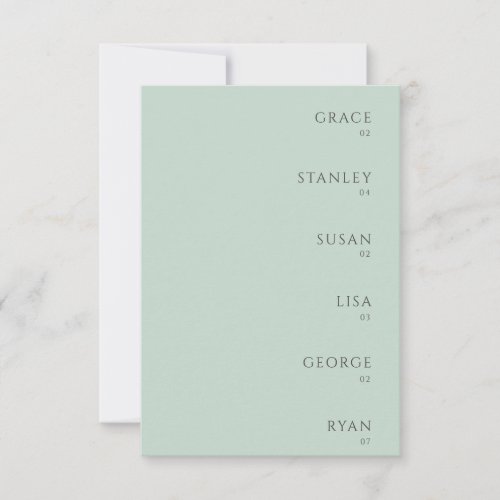 Sage Green Wedding Name Tag Table Place Cards