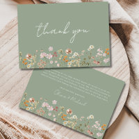 Sage Green Wildflower Baby in Bloom Baby Shower 
