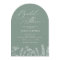 Sage Green Wildflower Bridal Shower Invitation