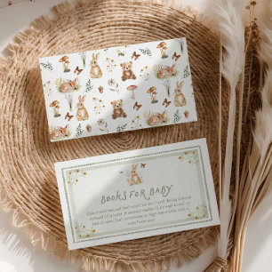 Sage Green Woodland Animals Books for Baby Card