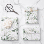 Sage Greenery Elegant Soft Silver Foliage Wrapping Paper Sheets<br><div class="desc">Botanical sage green and silver greenery elegant wrapping paper sheets</div>