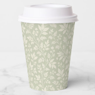Sage Greenery Paper Cups