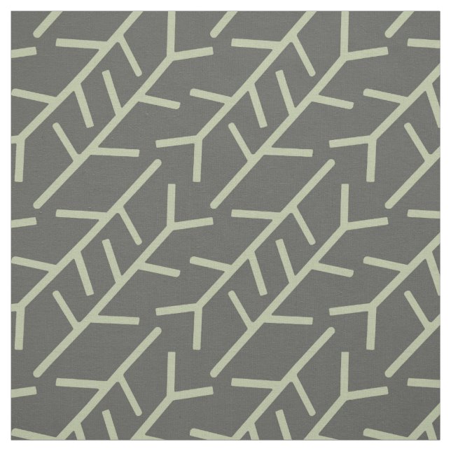 sage grey stem fabric (Swatch)