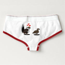 Sage Grouse Love Women's American Apparel Cotton Spandex Briefs