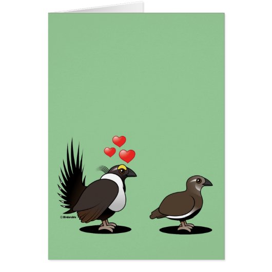 Sage Grouse Love Cards (Front)