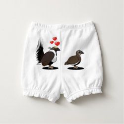 Sage Grouse Love Baby's Ruffled Diaper Cover