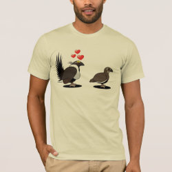 Sage Grouse Love Men's Basic American Apparel T-Shirt