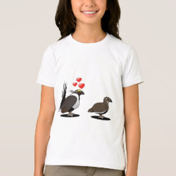 Sage Grouse Love Girls' American Apparel Fine Jersey T-Shirt