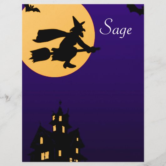 Sage Halloween Letterhead (Front)