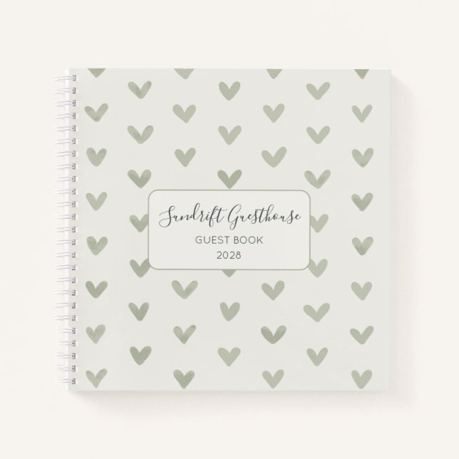 Sage Hearts Guest Book B&B Airbnb Boutique Hotels (Front)