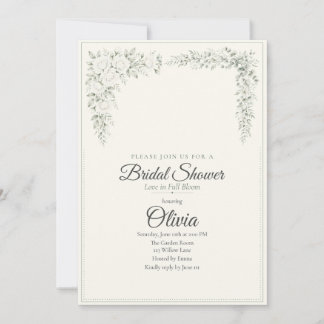 Sage & Lace Bridal Shower Invitation