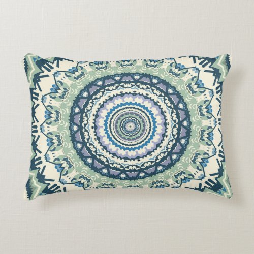 Sage Lavender Mandala Accent Pillow