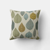 Sage Leaves Throw Pillow | Zazzle