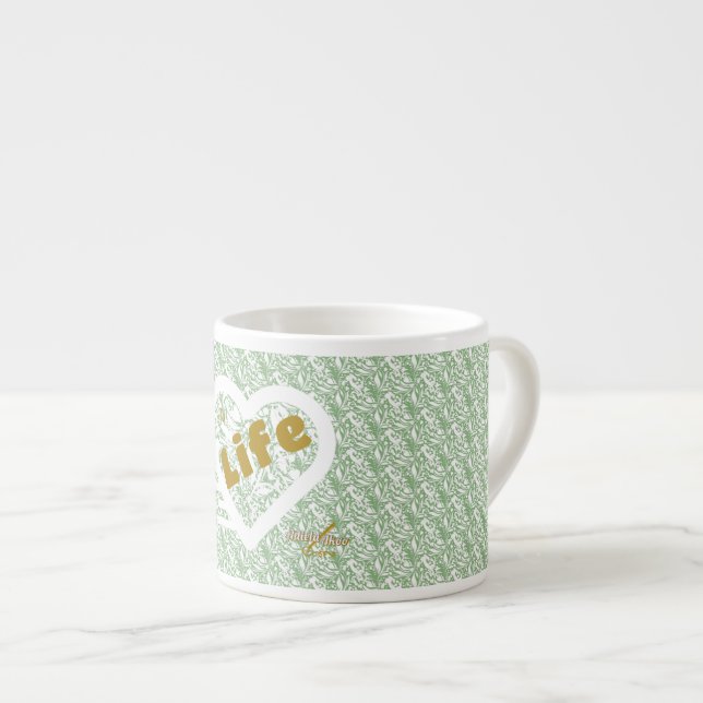 Sage Life Espresso Mug by Poet Adiela Akoo (Front Right)
