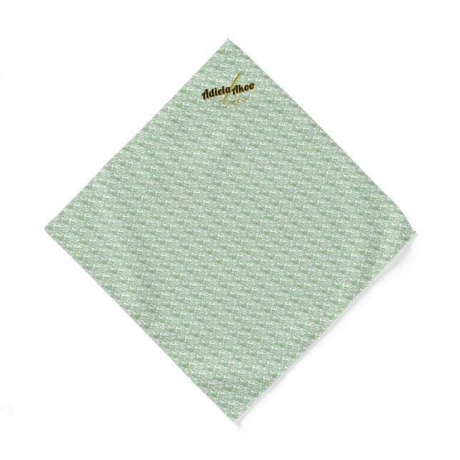Sage Life Pocket Square by Adiela Akoo / Sage Life Bandana (Front)