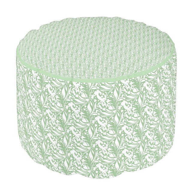 Sage Life Pouf designed by Poet Adiela Akoo (Angled Front)