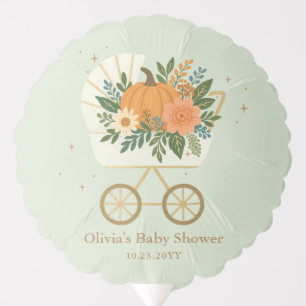 Sage Little Pumpkin Baby Shower Balloon