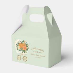 Sage Little Pumpkin Baby Shower Favor Boxes