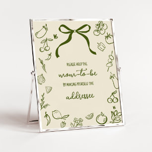 Sage Locally Grown Shower Envelope Station Sign
