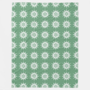 Sage Mandala Fleece Blanket