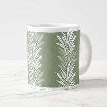 Sage Meadow Green Palm Leaves Nature Art Card