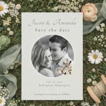 Sage Meadow Photo Save the Date Card